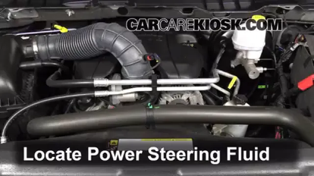 2012 Ram 1500 SLT 5.7L V8 Crew Cab Pickup Liquide de direction assistée Vérifier le niveau de liquide